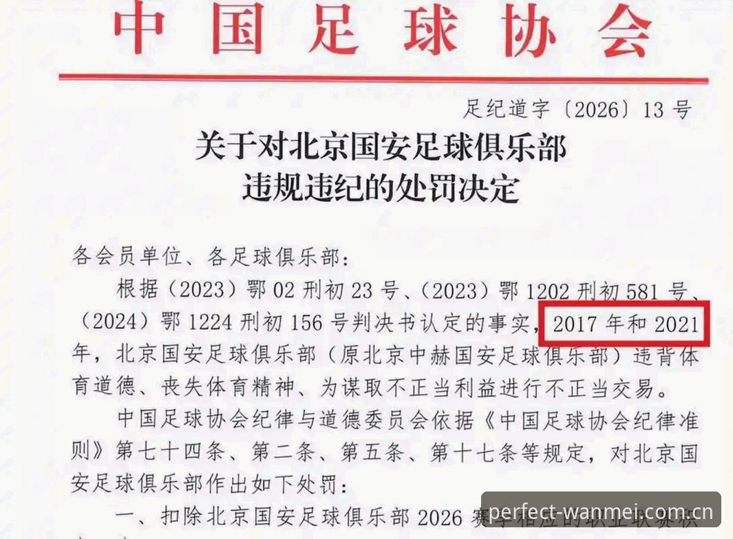 完美体育最新版本 揭秘中国足协第三批禁足名单:65人受罚背后的足球乱象与行业警示